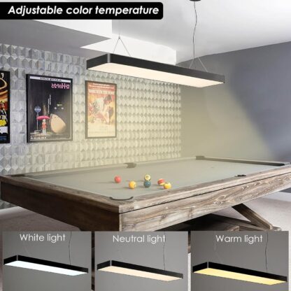 Lámpara LED para Mesa de Billar 7-8 pies, 50W, Control Remoto 🌟🎱 - Imagen 4