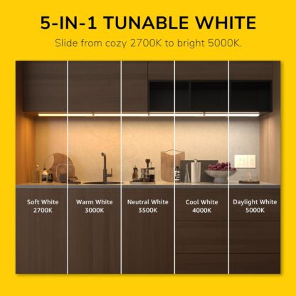 Lámpara LED Bajo Gabinete 40” con 5 Tonos de Luz y Dimmer 🔆💡 - Imagen 5