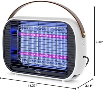 Lámpara LED mata insectos interior silenciosa con tubo UV de 10 años 🦟✨ - Imagen 2