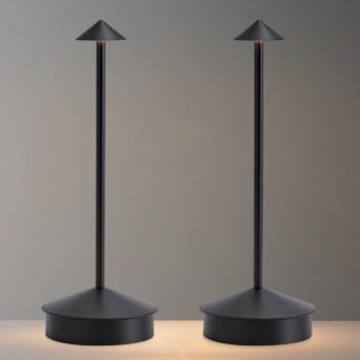 Lámpara de Mesa Recargable 2 Pack con Control Táctil y 3 Tonos de Luz 🌟🛋️