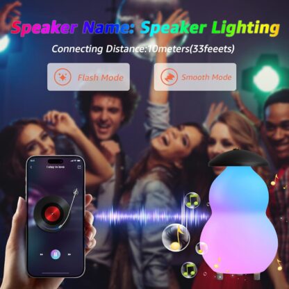 Lámpara de Mesa LED con Bocina Bluetooth, Luz RGB, Control Remoto y Resistente al Agua 💡🎵 - Imagen 5