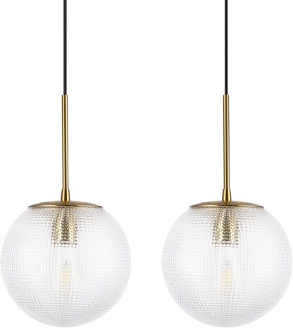 Lámparas Colgantes de Globo de Vidrio con Altura Ajustable para Cocina o Comedor ✨🏡💡