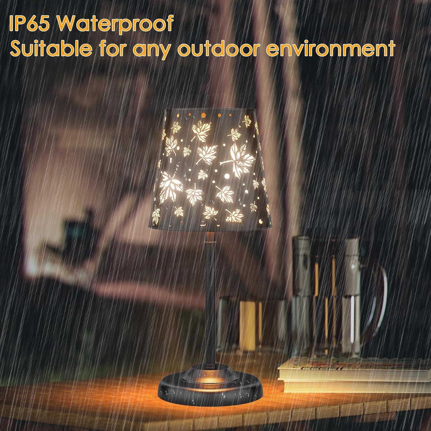 Lámparas Solares de Mesa con Diseño de Hoja de Arce 🍁☀️ - Imagen 5