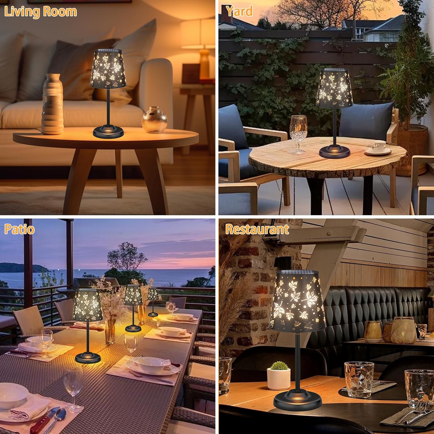 Lámparas Solares de Mesa con Diseño de Hoja de Arce 🍁☀️ - Imagen 6