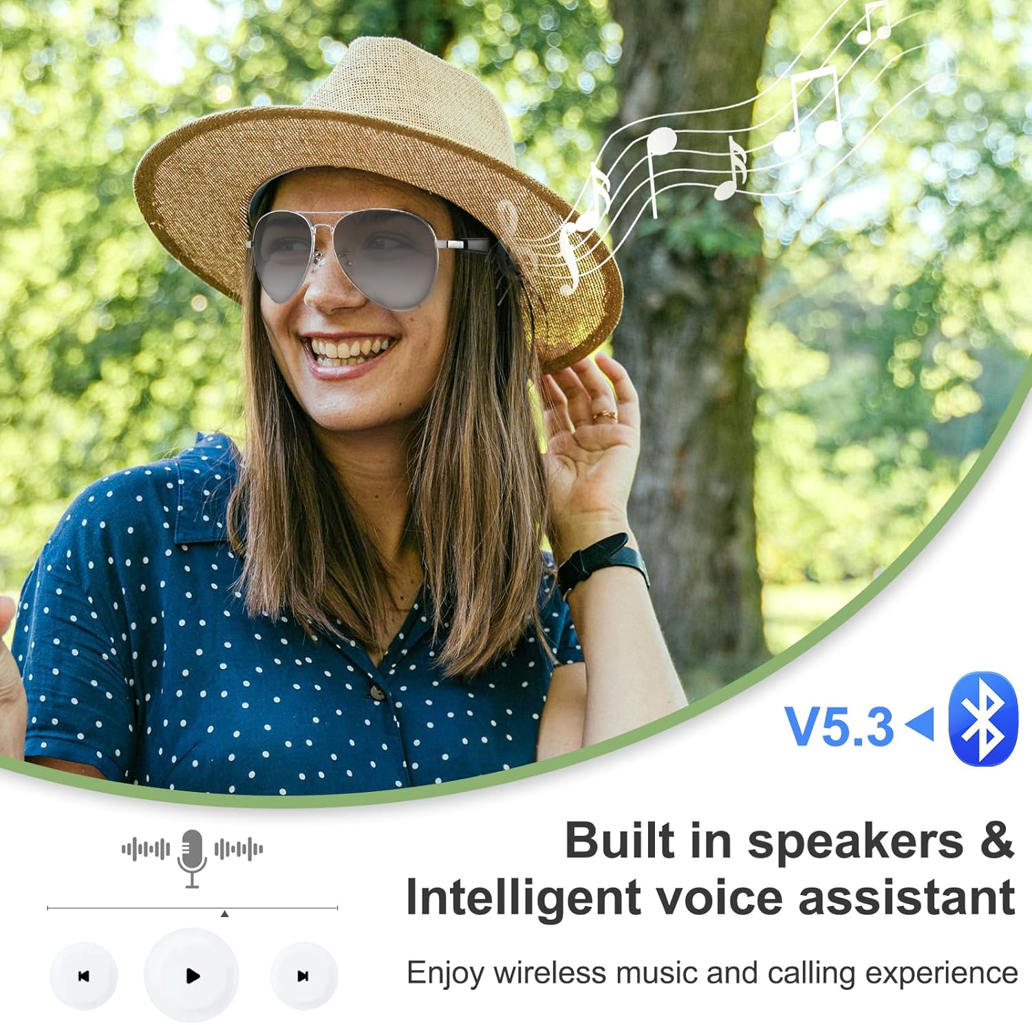 Lentes Inteligentes Bluetooth con Micrófono y Bocinas Estéreo 🎧🕶️ - Imagen 7