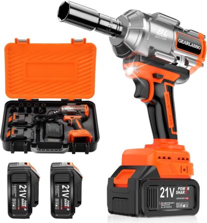 Llave de impacto inalámbrica 1600Nm con batería 21V y 6 dados ⚡🔩🧰 - Imagen 2