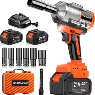 Llave de impacto inalámbrica 1600Nm con batería 21V y 6 dados ⚡🔩🧰