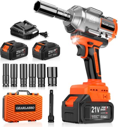 Llave de impacto inalámbrica 1600Nm con batería 21V y 6 dados ⚡🔩🧰