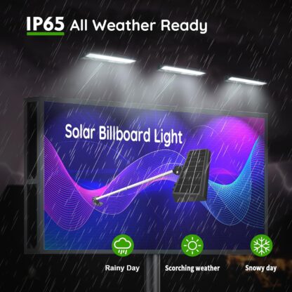 Luz Solar para Rótulos con 232 LEDs y Panel Solar 6.2W ☀️✨ - Imagen 9