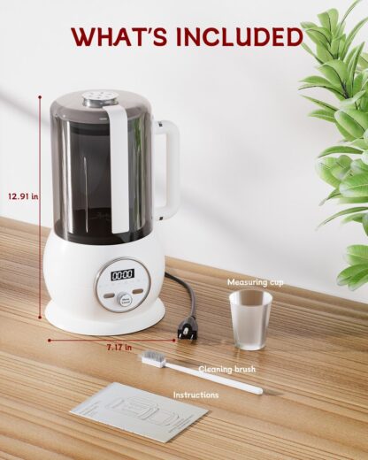 Máquina para Leche Vegetal 8 en 1 de 1.5L con Autolimpieza y Programación 🥛🌱 - Imagen 2