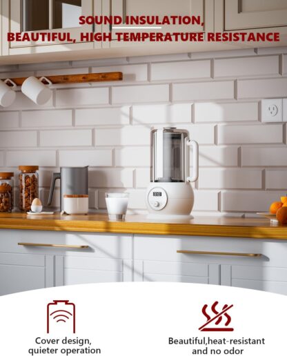 Máquina para Leche Vegetal 8 en 1 de 1.5L con Autolimpieza y Programación 🥛🌱 - Imagen 5