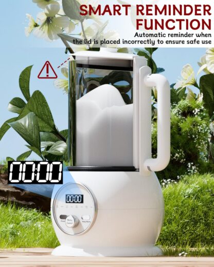 Máquina para Leche Vegetal 8 en 1 de 1.5L con Autolimpieza y Programación 🥛🌱 - Imagen 8