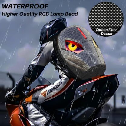 Mochila LED para motocicleta con pantalla programable, expandible e impermeable 🏍️✨ - Imagen 5