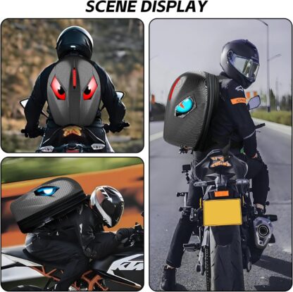 Mochila LED para motocicleta con pantalla programable, expandible e impermeable 🏍️✨ - Imagen 7