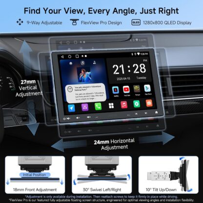 Pantalla Estéreo Android 10.1'' con CarPlay, Auto, WiFi, Bluetooth, Control Inteligente 🎵🚗 - Imagen 2