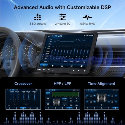 Pantalla Estéreo Android 10.1'' con CarPlay, Auto, WiFi, Bluetooth, Control Inteligente 🎵🚗 - Imagen 5