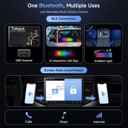 Pantalla Estéreo Android 10.1'' con CarPlay, Auto, WiFi, Bluetooth, Control Inteligente 🎵🚗 - Imagen 6