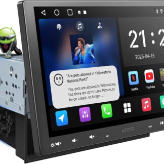 Pantalla Estéreo Android 10.1'' con CarPlay, Auto, WiFi, Bluetooth, Control Inteligente 🎵🚗