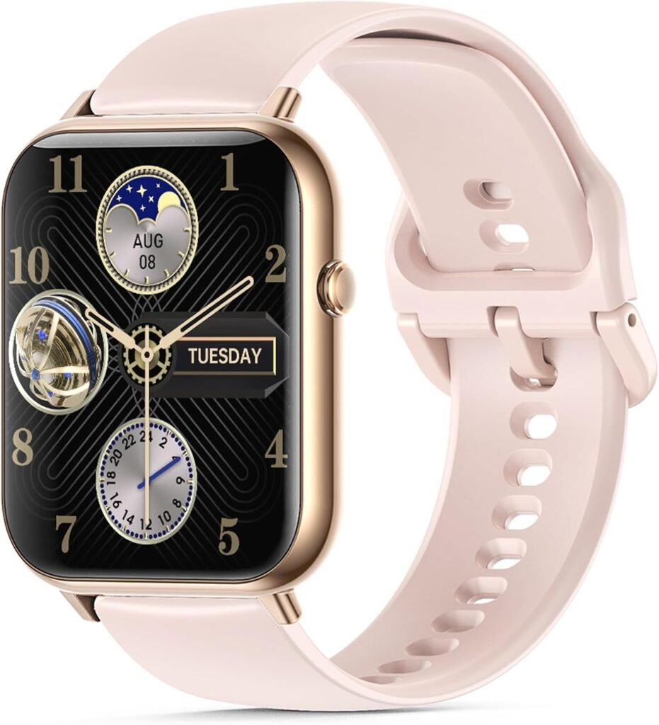 Reloj Inteligente Rosa con Llamadas Bluetooth y Monitoreo de Salud 💗⌚