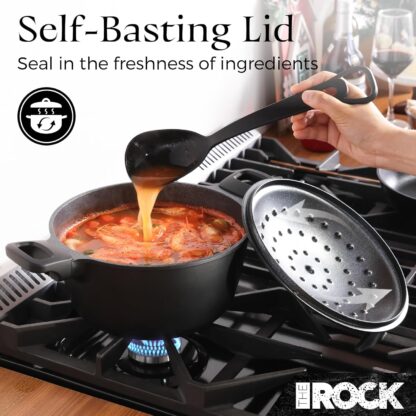 Set de Cocina Antiadherente de 13 Piezas con Tapas y Utensilios – Nada se pega, compatible con todas las cocinas 🍳🔥 - Imagen 6