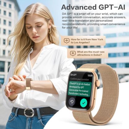 Smartwatch AMOLED 1.9" con GPT-AI, Llamadas Bluetooth, Monitor de Salud, 123 Deportes 💖📱 - Imagen 9