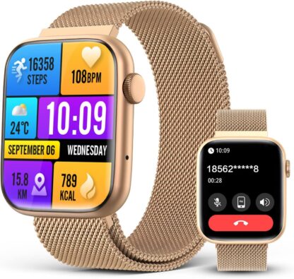 Smartwatch AMOLED 1.9" con GPT-AI, Llamadas Bluetooth, Monitor de Salud, 123 Deportes 💖📱