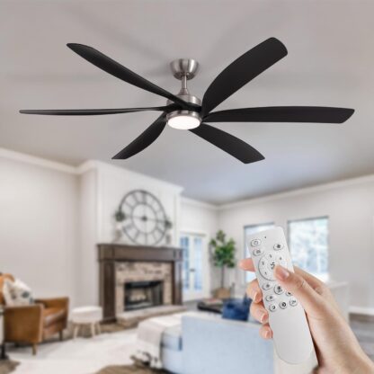 Ventilador de Techo Inteligente 163 cm con Luz LED y Control Remoto 🌀💡📱 - Imagen 3
