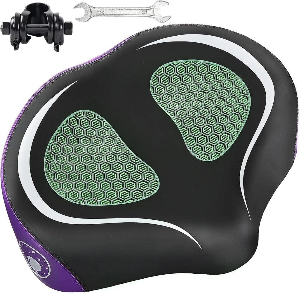 Asiento de Bicicleta Extra Ancho con Amortiguación y Gel 🪑🚴