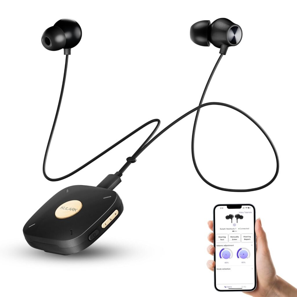 Audífono Recargable con Clip para Adultos Mayores con Control App y Reducción de Ruido 🎧🔊