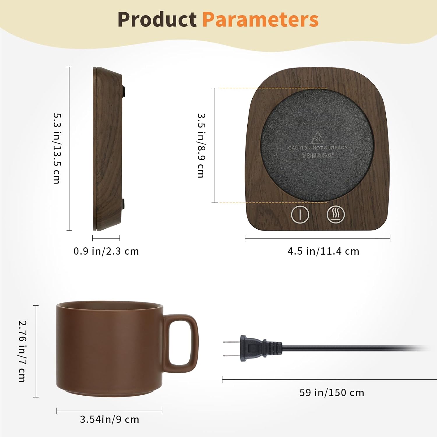 Calentador de Tazas con Apagado Automático y Taza Incluida para Oficina o Casa ☕🔥 - Imagen 2