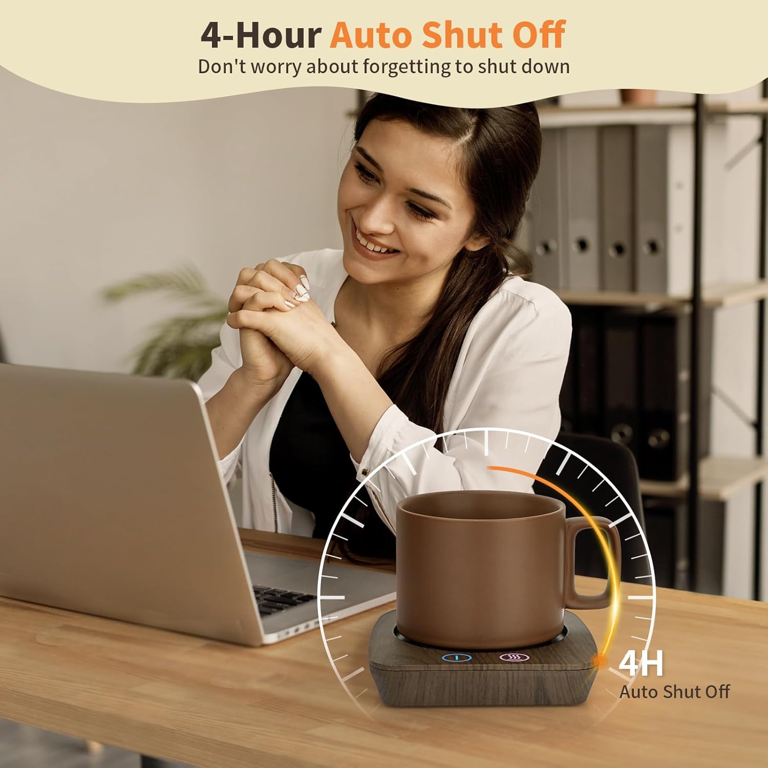 Calentador de Tazas con Apagado Automático y Taza Incluida para Oficina o Casa ☕🔥 - Imagen 5