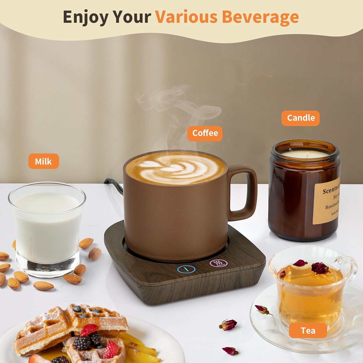 Calentador de Tazas con Apagado Automático y Taza Incluida para Oficina o Casa ☕🔥 - Imagen 6