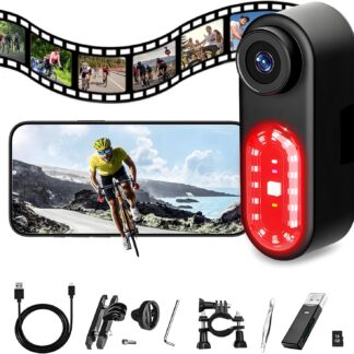 Cámara trasera para bicicleta con luz trasera inteligente y APP 📸🚲🔦