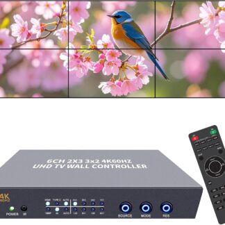Controlador de Videopared 4K60 con 6 Salidas HDMI y Entradas HDMI/USB-C 🎮📺