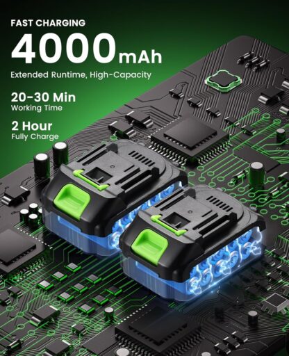 Desbrozadora Eléctrica Inalámbrica 3 en 1 con Rueda y Baterías de 21V ⚡🌿 - Imagen 3