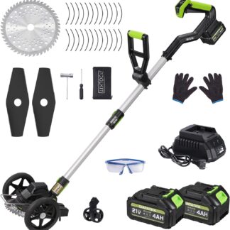 Desbrozadora Eléctrica Inalámbrica 3 en 1 con Rueda y Baterías de 21V ⚡🌿