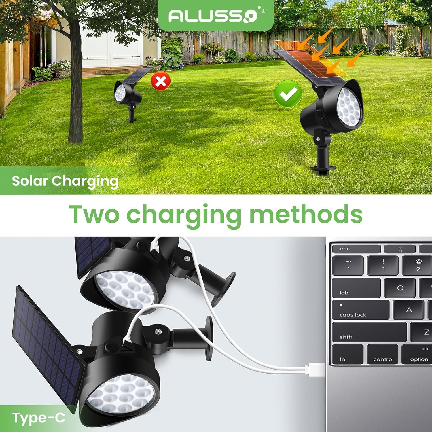 Focos solares exteriores con temperatura ajustable y luz direccional 🌞💡 - Imagen 6