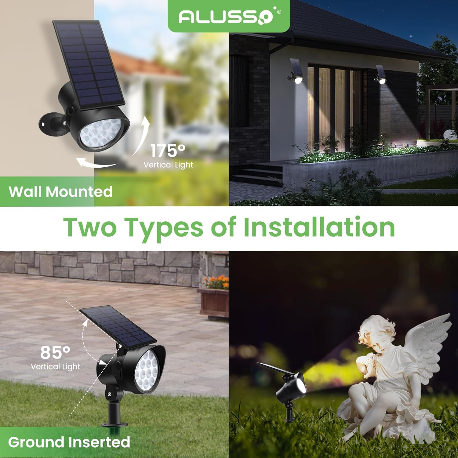 Focos solares exteriores con temperatura ajustable y luz direccional 🌞💡 - Imagen 7