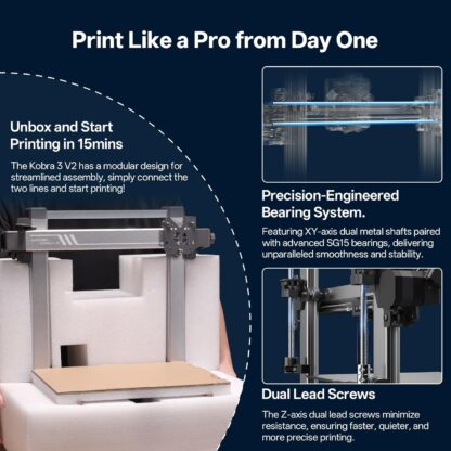 Impresora 3D Kobra 3 V2 con Cámara, Auto Nivelación y Velocidad de 600 mm/s 3D Printer 🖨️✨ - Imagen 10