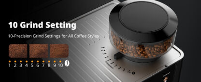 Máquina de Café Espresso con Molino, Vaporizador de Leche y Pantalla Táctil ☕✨ - Imagen 10
