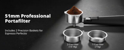 Máquina de Café Espresso con Molino, Vaporizador de Leche y Pantalla Táctil ☕✨ - Imagen 16