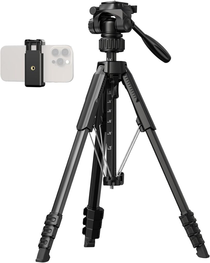 Trípode Profesional de 180 cm para Cámara y Teléfono con Bolsa y Soporte 📸🎒