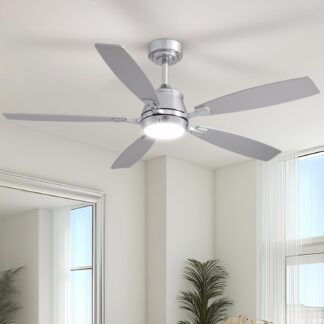 Ventilador de Techo 132 cm con Luz LED, Motor Reversible y Control Inteligente 📱🌬️