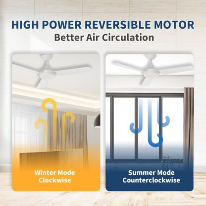 Ventilador de Techo 132 cm con Luz LED, Motor Reversible Silencioso y Control Remoto 🌀💡 - Imagen 6