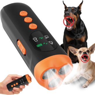Dispositivo ultrasónico 3X para control de ladridos con linterna LED 🐶🔊
