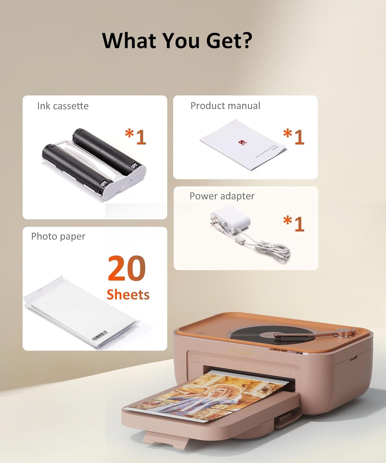 Impresora fotográfica 10x15 cm CP6000 con altavoz Bluetooth y función de video AR 🎶📸 - Imagen 2