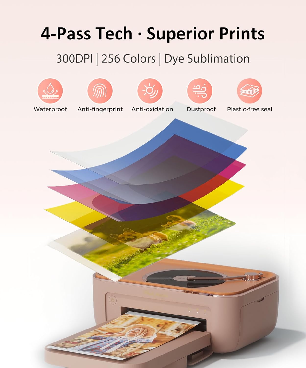 Impresora fotográfica 10x15 cm CP6000 con altavoz Bluetooth y función de video AR 🎶📸 - Imagen 7