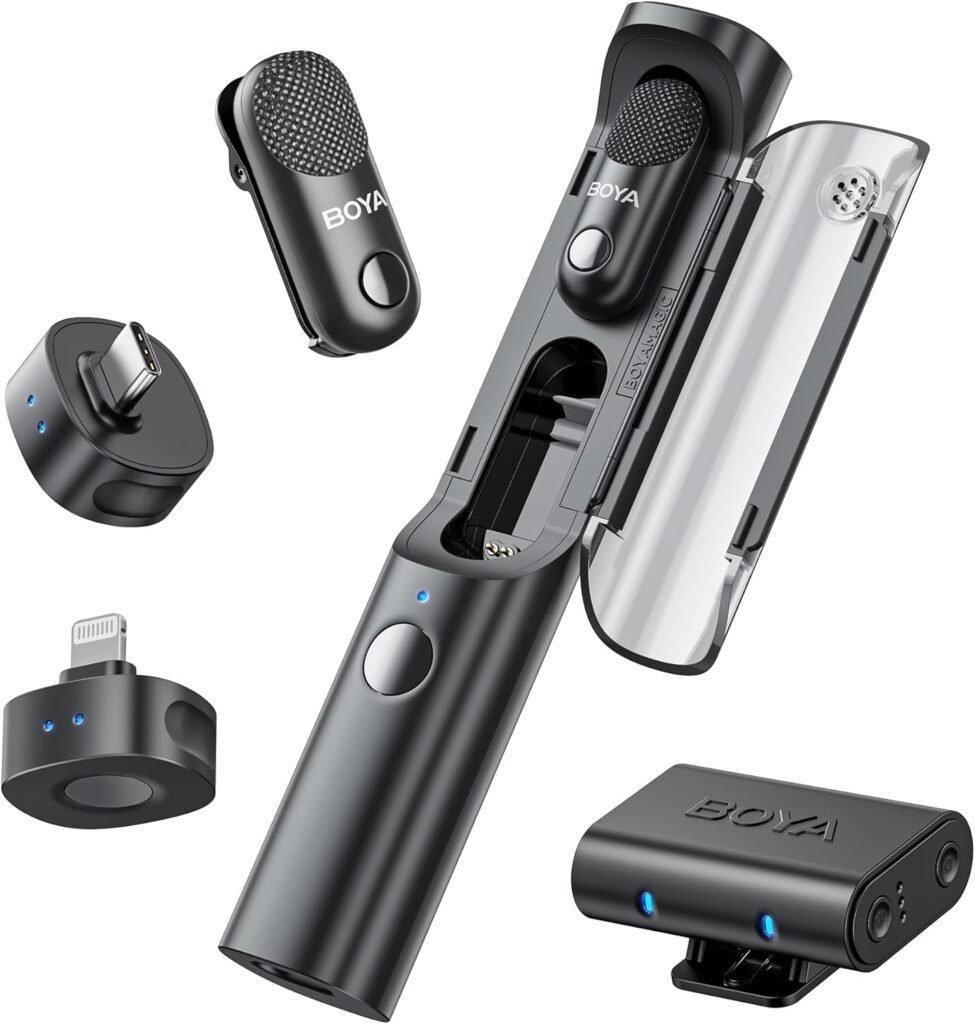 Micrófonos Inalámbricos 4 en 1 para iPhone, Android, PC y Cámara 🎤📱🎬