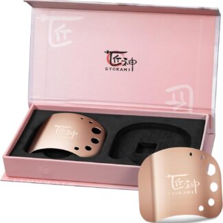 Protectores de Dedos de Acero Inoxidable con Pelador de Hierbas y Ajuste, Color Oro Rosa ✨