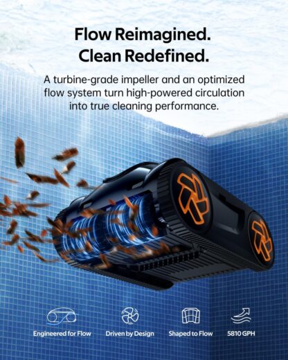Robot limpiapiscinas inalámbrico K55 con navegación inteligente y pantalla táctil 🏊‍♂️📱🧼 - Imagen 3